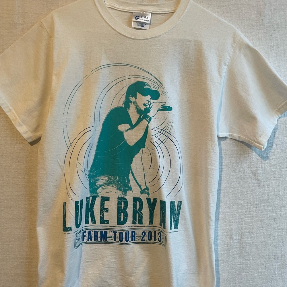 Luke Bryan Country Music 2013 Farm Tour Concert Double Sided t-shirt size M